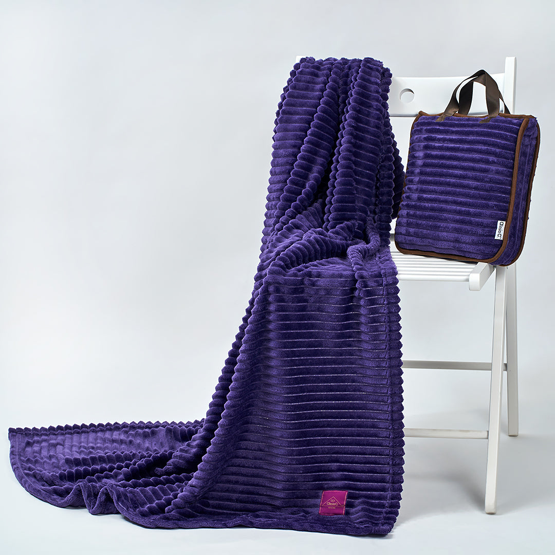 Purple discount velour blanket