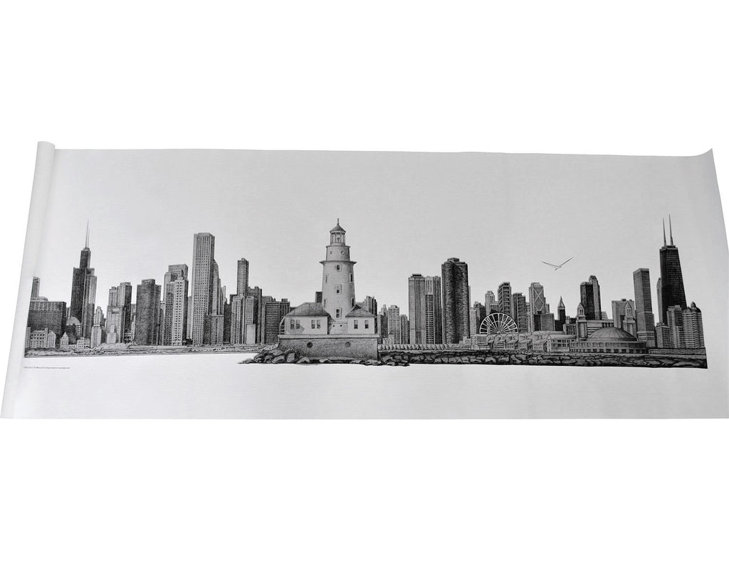 Collage Art Canvas Print – Chicago Skyline Art